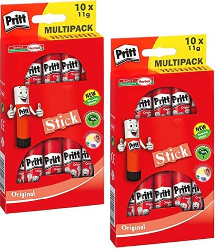 Lijmstift 10 x 11 g - Oplosmiddelvrij in Bonusverpakking
