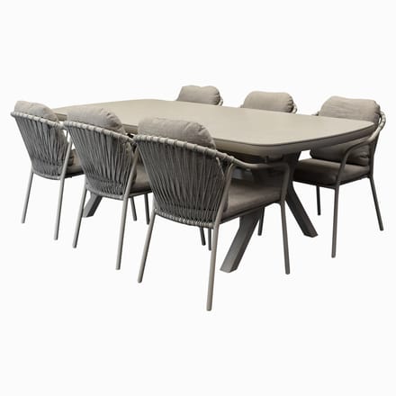 Sandora Vespera dining tuinset 220x100xH74 cm latte