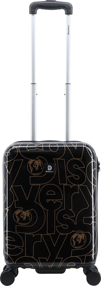 Discovery Gold harde Handbagage Koffer / Trolley met print - 55 cm S - Bedrukt / Small