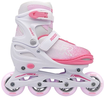 Roces Jokey X Girl Verstelbare Inline Skates - Wit/Roze - Maat 38-41