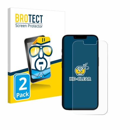 BROTECT - Screenprotector voor Apple iPhone 16e / 17e - Folie Beschermfolie transparant 2 Stuks