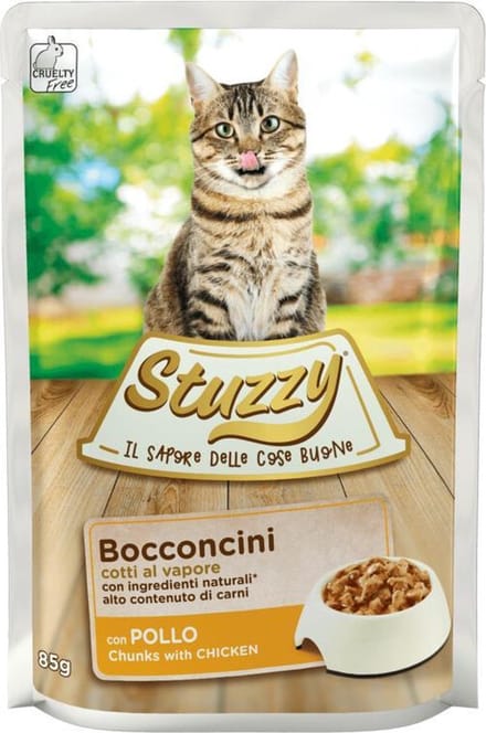 Stuzzy Kattenvoer Pouch Kip - 24 x 85 gr - Voordeelverpakking