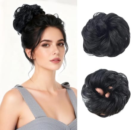 Messy Bun Haarstukje - Donkerbruin - Synthetische Chignon voor Volume - Voor Vrouwen