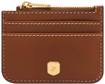 FOSSIL Kaarthouder Sleutelgeval Lennox Zip Card Case Brown Bruine