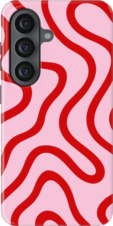 DripCase Curvy Lines Hoesje Samsung Galaxy S26 Plus | Backcover met Mag | Design Tough Case Samsung Galaxy S26 Plus Lolly Loop