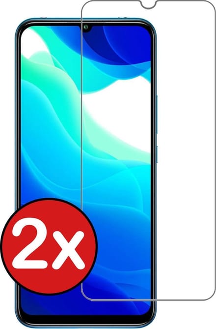 Screenprotector - 2 Stuks - Geschikt voor Xiaomi Mi 10 Lite - Extra Sterk - Beschermglas - Gehard Glas - Tempered Glass - Screen Protector