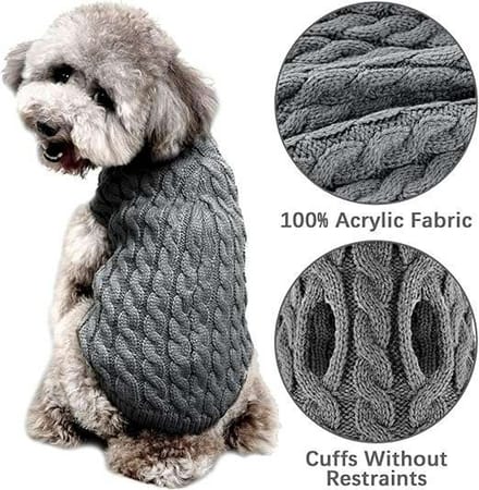 CE - Honden Sweater - Zacht - Golf - Grijs