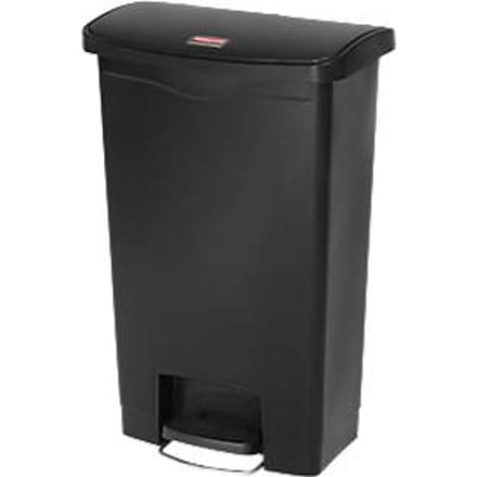 Pedaalemmer Slim Jim®, kunststof, volume 50 liter, zwart