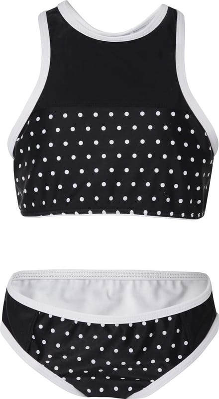 Bikini sport retro - Zwarte stippen 116-122