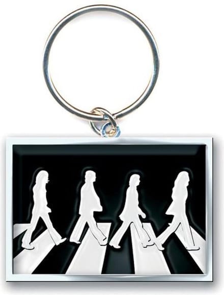 The Beatles - Abbey Road Crossing Sleutelhanger - Zwart/Wit