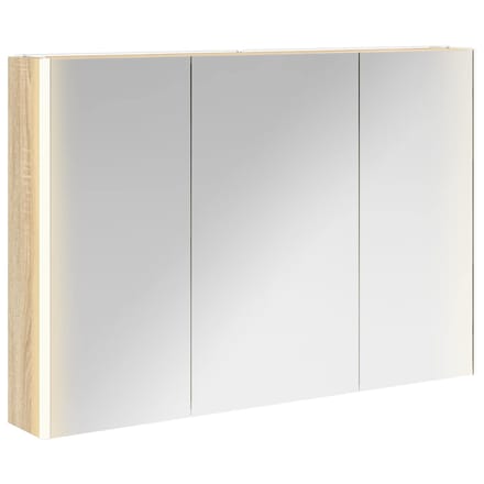 vidaXL - Badkamerspiegelkast - Sonoma - Eik - 103,5 - x - 15,5 - x - 70 - cm