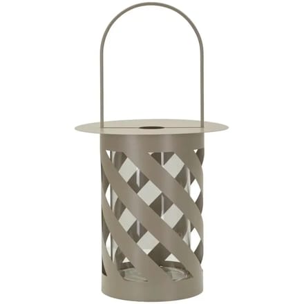 Lantaarn Twist Saturn Lantern Dove Grey Ø 23×43 cm