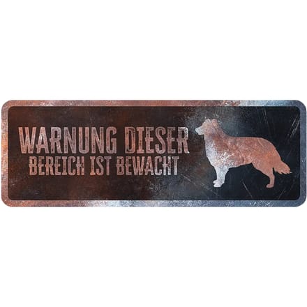 Duitse Collie waarschuwingsbord D&D Home