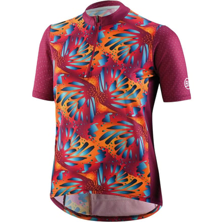 Bicycle Line Dames-jersey met halve rits en losse pasvorm (Paars)