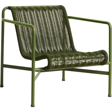 HAY Palissade Cord Loungechair Low - olive