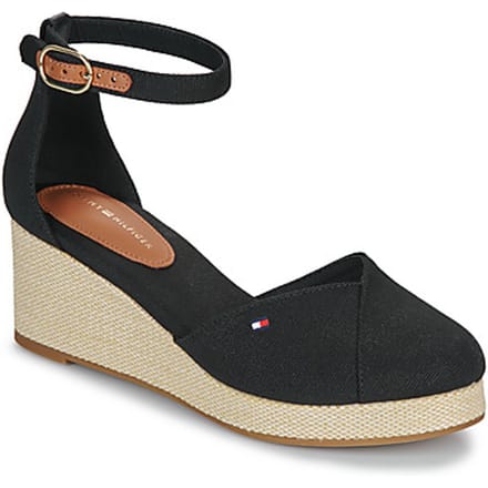 Sandalen met sleehak Tommy Hilfiger FLAG CLOSED TOE MID WEDGE ESPAD