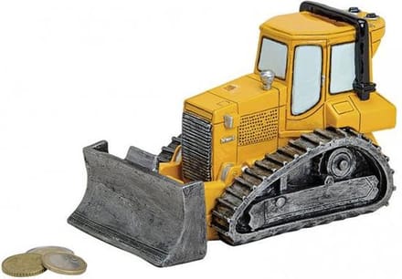 Spaarpot bouw shovel / graafmachine geel
