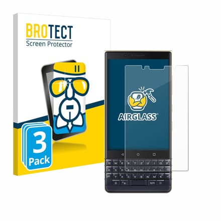 Screenprotector 3 Stuks voor BlackBerry Key2 LE Beschermglas transparant