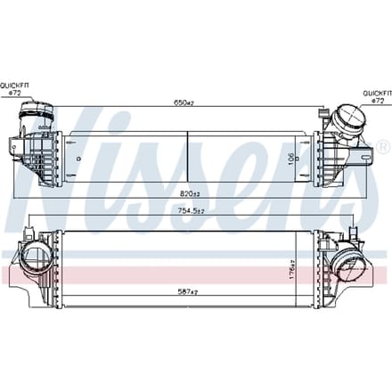 Intercooler NISSENS 96103