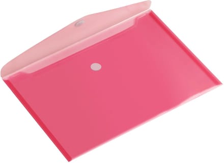 Enveloptas europel a5 250x180mm dwars transp rood | 10 stuks