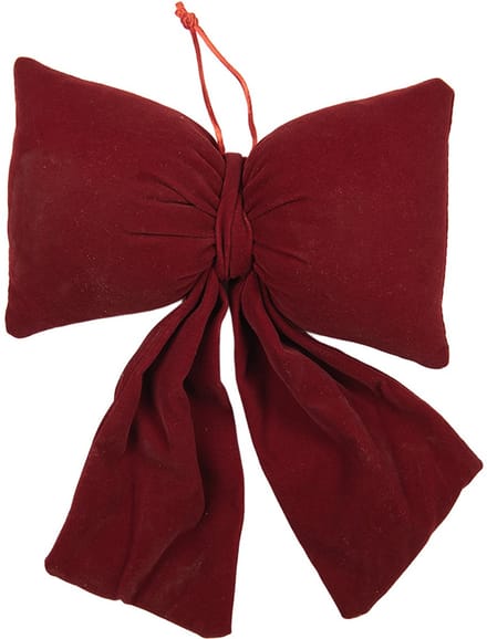 Clayre & Eef Decoratie Strik 20x7x30 cm Rood Synthetisch