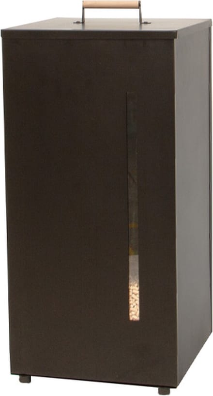 Pellet box - Bewaardoos voor kolen - zwart 70L - met deksel