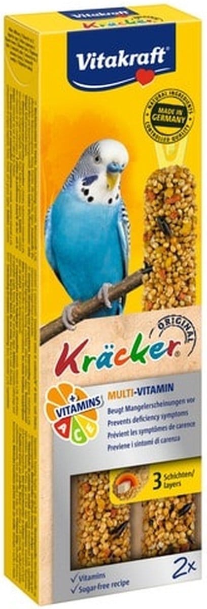 Parkiet kracker multivitamine 2 stuks - Supplementen - Versnaperingen - Vogelvoer
