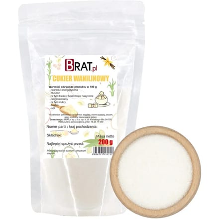 BRAT Premium – Vanillesuiker – Aromatisch – Sterke vanillesmaak – Perfect voor bakken