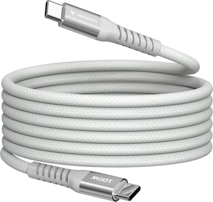 Verbatim USB-C Kabel 1.2m 100W PD - Duurzame Aluminium Nylon Grijs