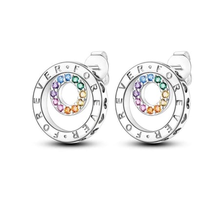 Oorbellen circel Forever Sterling zilver925