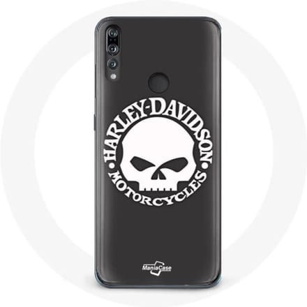 Coque - Harley Davidson - P30 Lite - Souple - Noir - Tête de mort