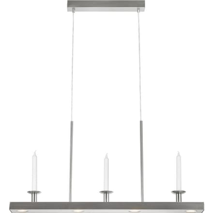 Markslöjd LED hanglamp Dining, nikkel, ijzer, lengte 82 cm, dimbaar.