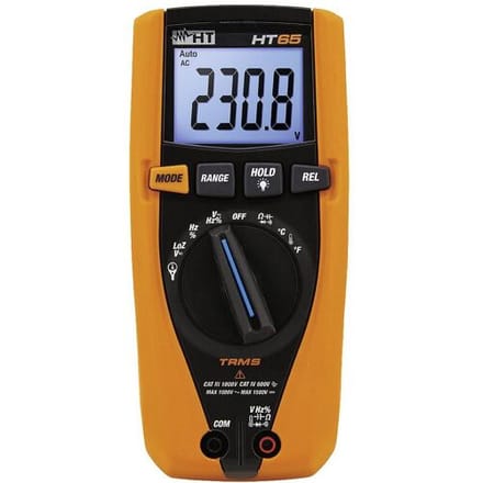 HT Instruments HT65 Multimeter Digitaal LoZ CAT III 1000 V, CAT IV 600 V Weergave (counts): 4000