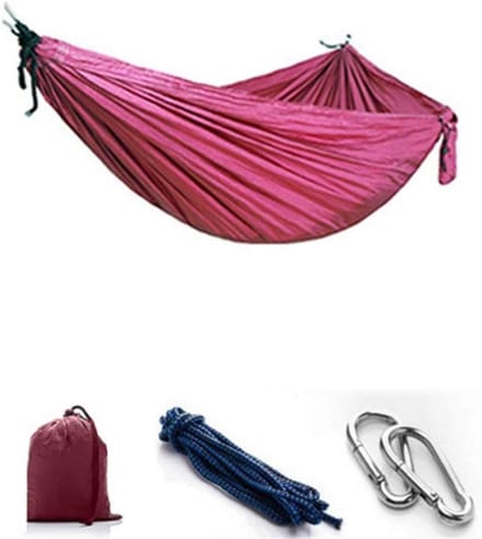 Kampeerhangmat - Buitenbed - Ontspannen buiten - Met muggennet - 260 x 130 cm - Groen
