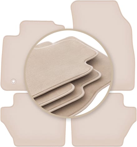 PREMIUM beige matten voor: Ford Fiesta MK7 hatchback 2011-2017