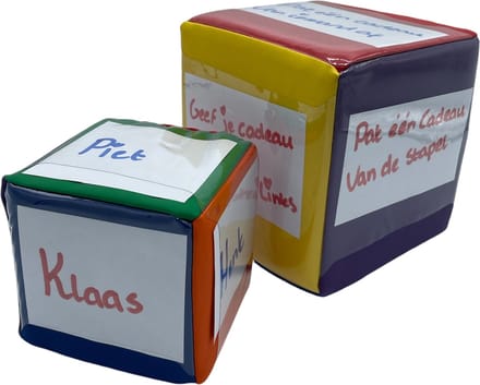 Sinterklaas Dobbelstenen Set Klein + Groot
