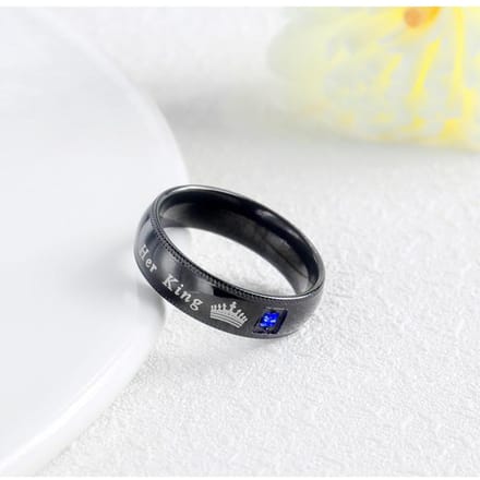 Mode Koppelringen Haar Koning Zijn Koningin Statement Ringen Mode AAA Zirconium Kroon Ring Romantische Verjaardag Bruiloft Band Ring 12