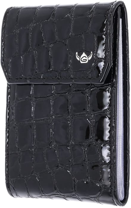 Golden Head Leren kaarthoes Cayenne RFID Protect Kartenetui 4425 Schwarz zwart