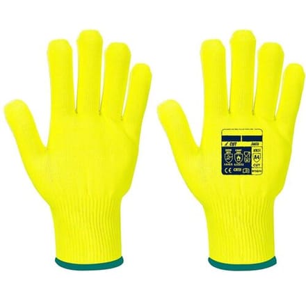 GGM Gastro (10 Paar) Schnittschutzhandschuhe Pro Cut - Gelb - Größe: L Geel