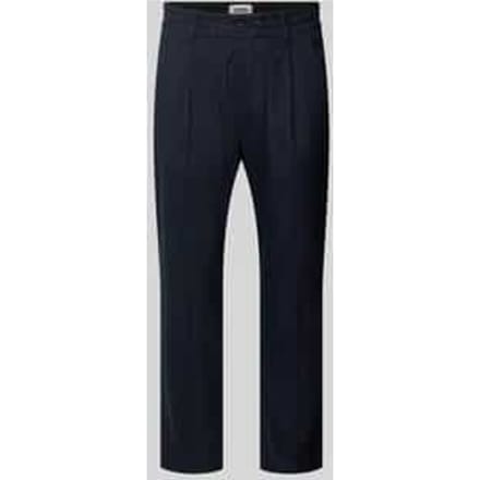 Tapered fit bandplooibroek met elastische band, model 'CHASY'