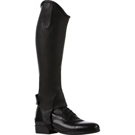 Norton Equestrian Stretch Grain Halve Chaps Zwart 2XL