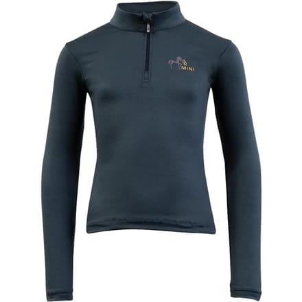 Br Trainingsshirt Br Mini Zip-up Kids Donkerblauw - 152