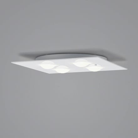 Helestra Nomi LED plafondlamp 38x38cm dim wit