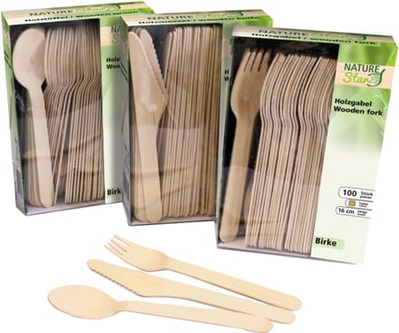 NATURE Star houten messen, lengte: 160 mm