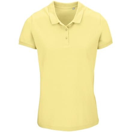 SOLS Dames/Dames Planet Piqué Biologisch Poloshirt (Lichtgeel)