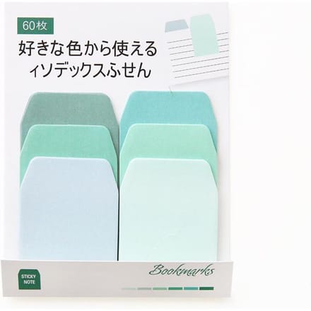 60 vellen Aquarel Verloop Japanse Plaknotitie Memoblok Kantoor Planner Stickerpapier Schrijfwaren Schoolbenodigdheden