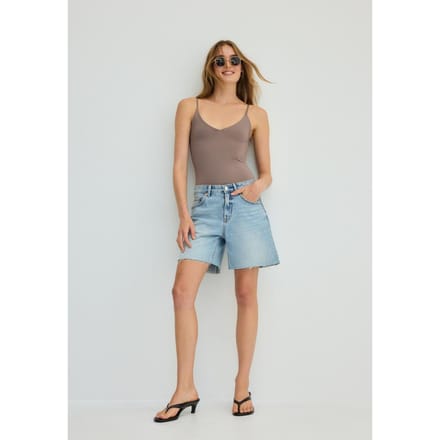 Stradivarius Body met bandjes en V-hals  Bruin L