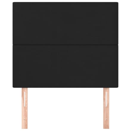 vidaXL - Hoofdbord - zwart - 100x5x118/128 - cm - kunstleer