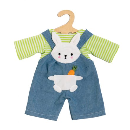 Heless Doll Dungarees with Striped Shirt Bunny Lou 35-45