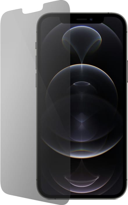 Mobiparts Privacy Screenprotector geschikt voor Apple iPhone 12/12 Pro - Privacy bescherming - Gehard Glas - Anti-bacterieel